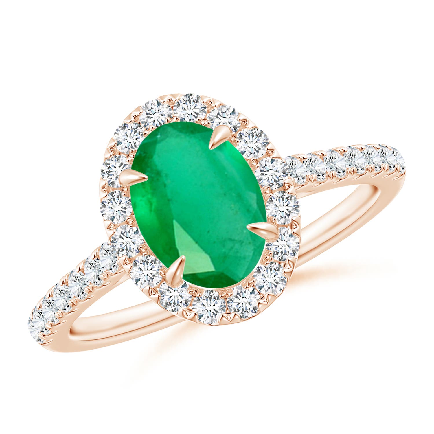 A - Emerald / 1.55 CT / 14 KT Rose Gold