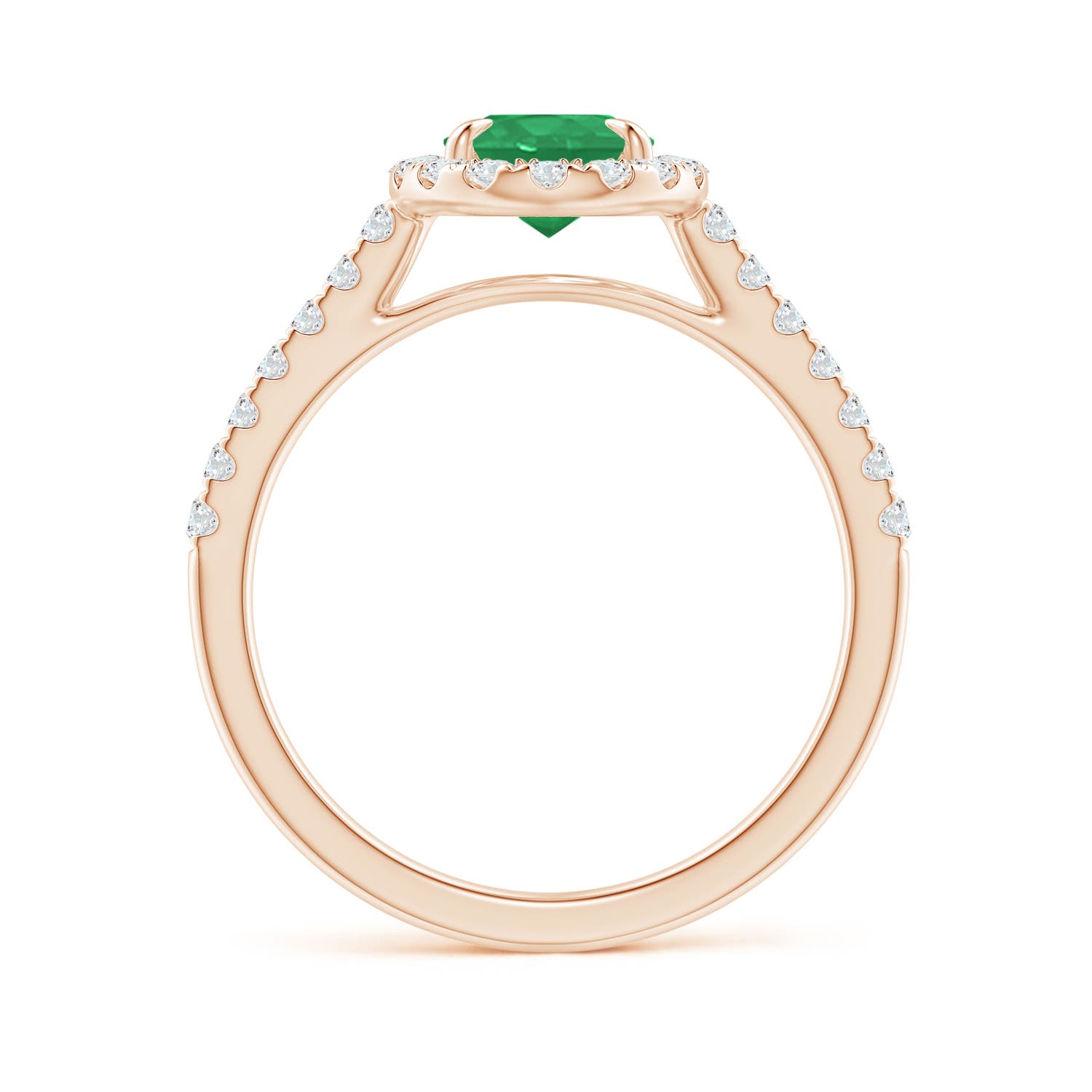 A - Emerald / 1.55 CT / 14 KT Rose Gold