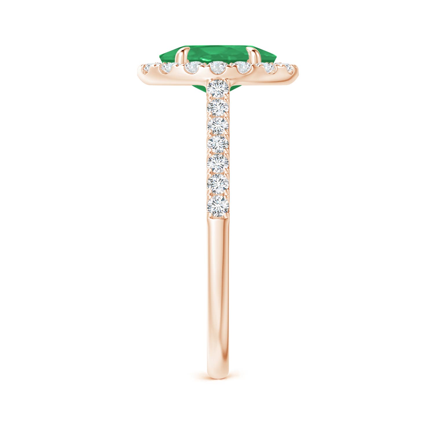 A - Emerald / 1.55 CT / 14 KT Rose Gold