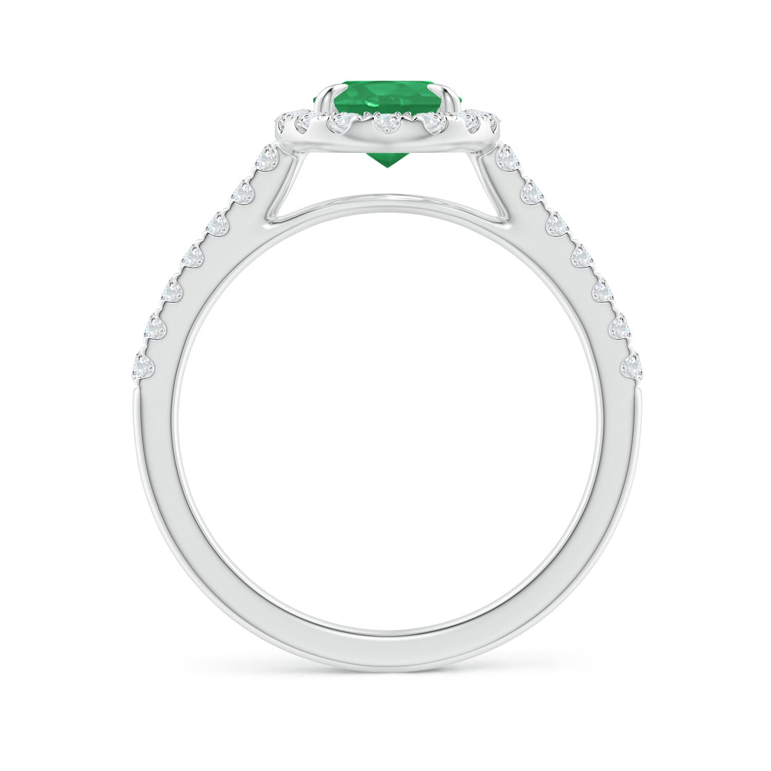 A - Emerald / 1.55 CT / 14 KT White Gold