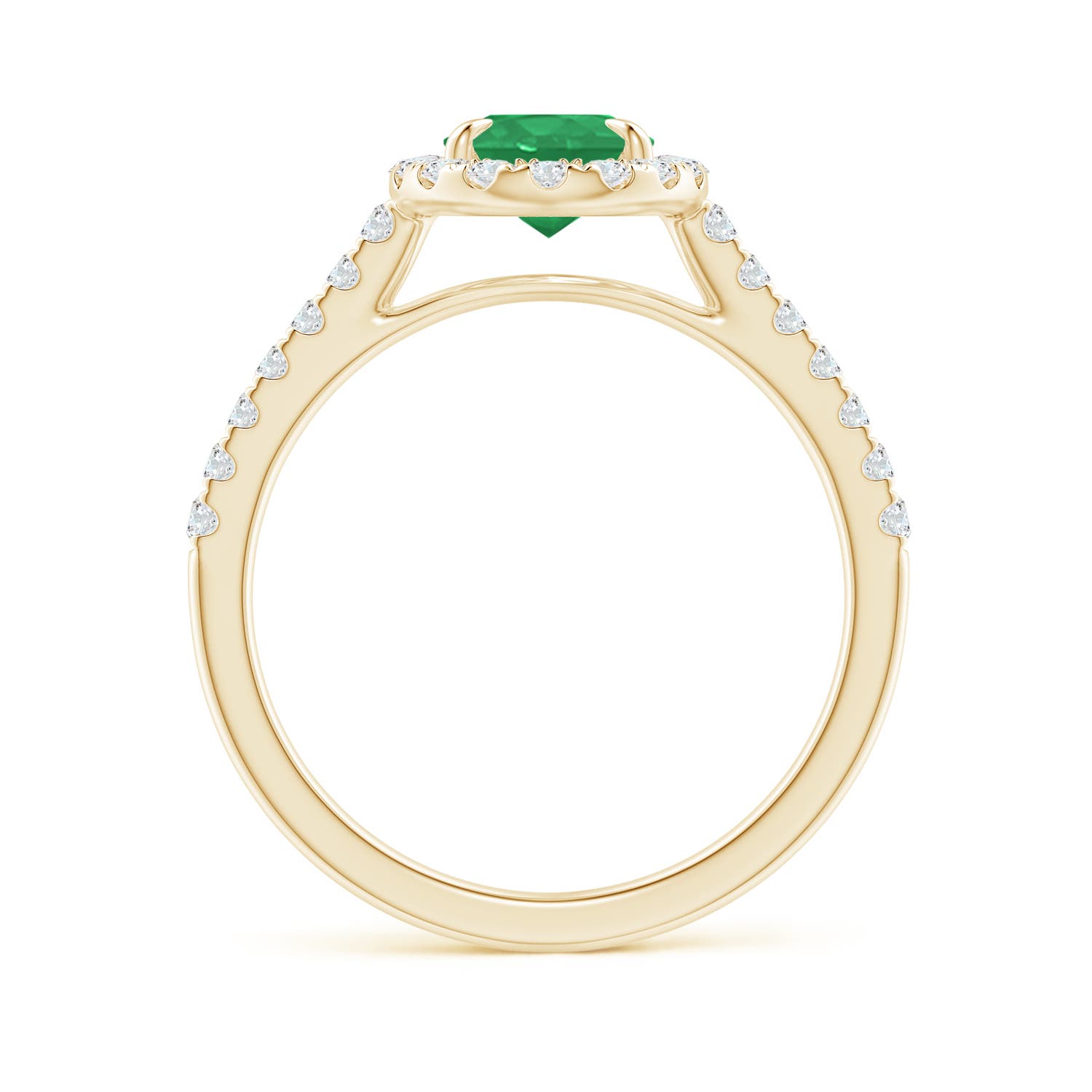 A - Emerald / 1.55 CT / 14 KT Yellow Gold