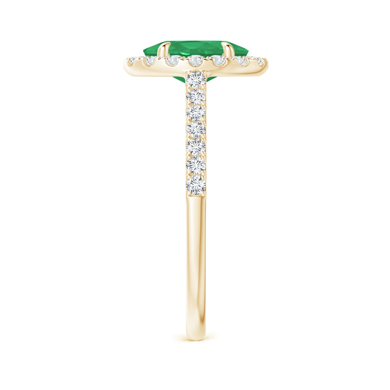 A - Emerald / 1.55 CT / 14 KT Yellow Gold