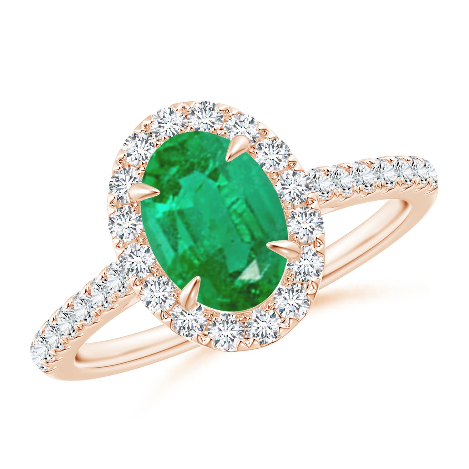 AA - Emerald / 1.55 CT / 14 KT Rose Gold