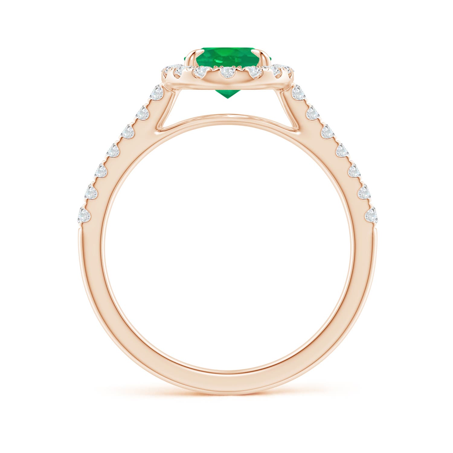 AA - Emerald / 1.55 CT / 14 KT Rose Gold