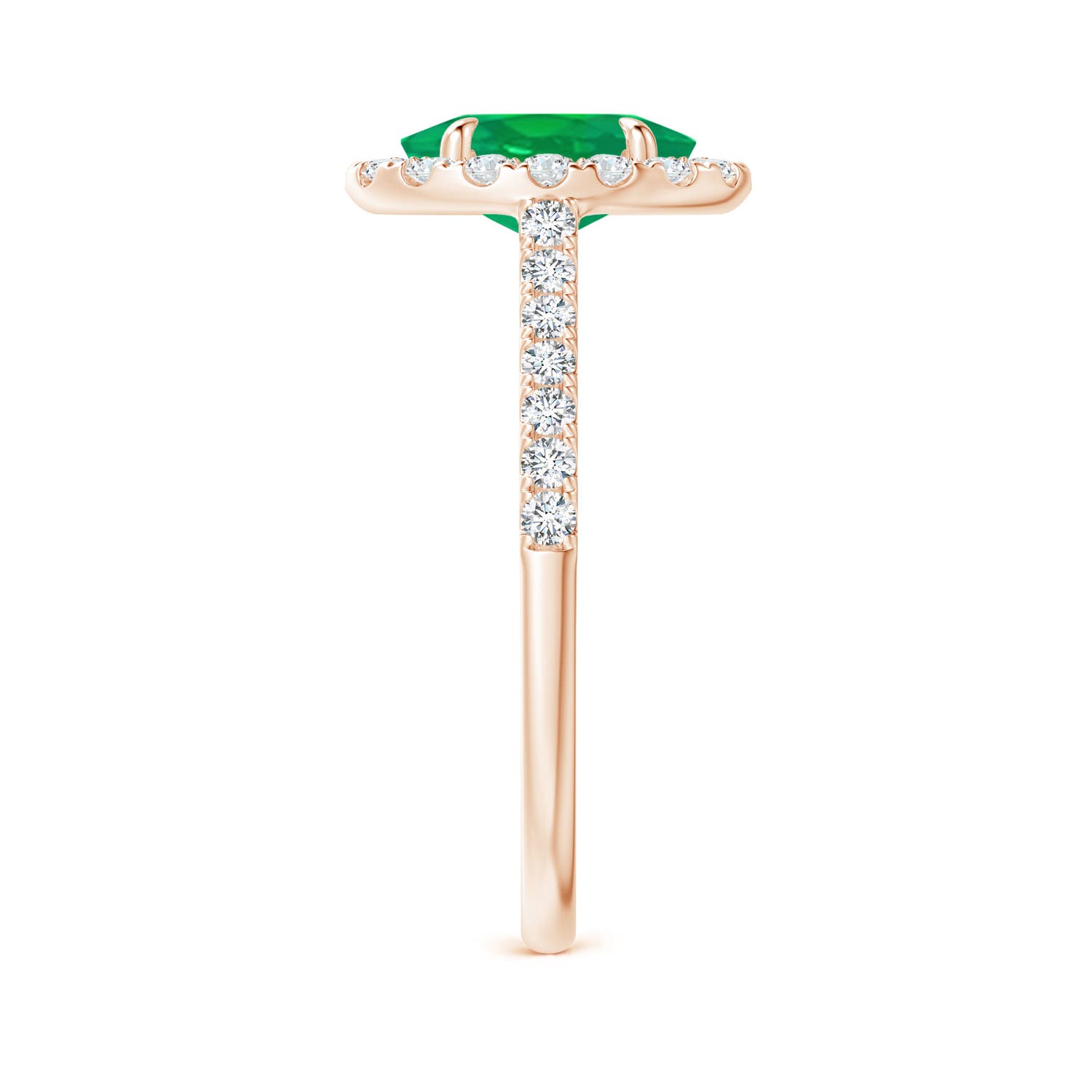 AA - Emerald / 1.55 CT / 14 KT Rose Gold