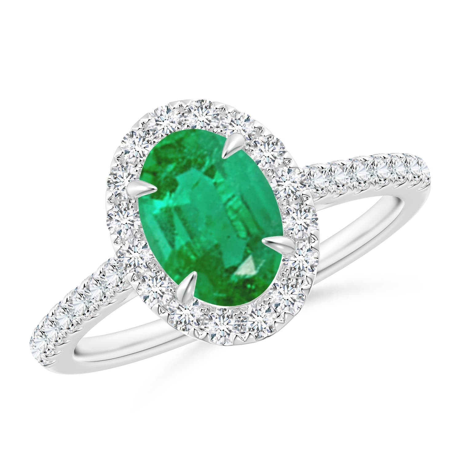 AA - Emerald / 1.55 CT / 14 KT White Gold