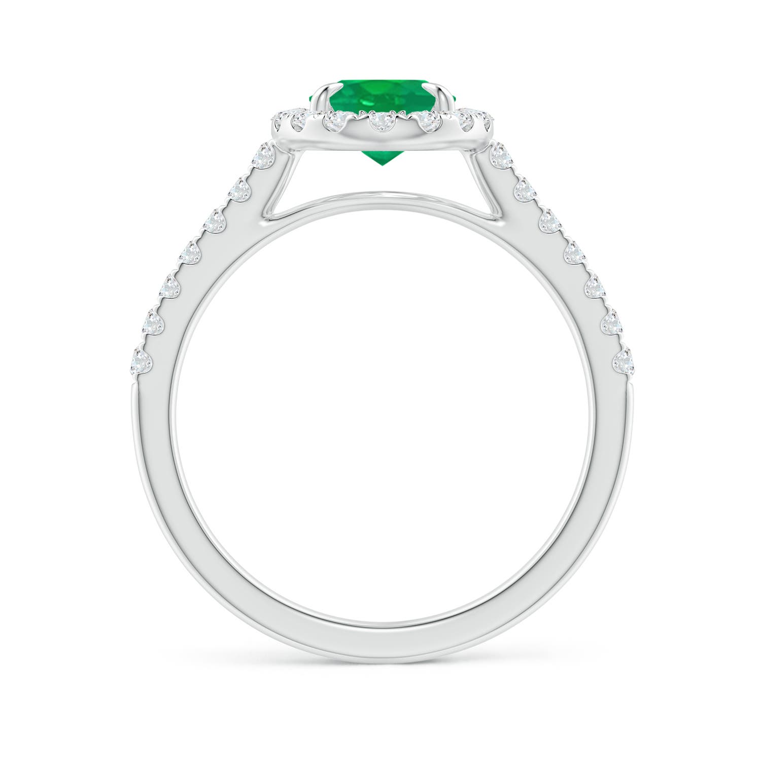 AA - Emerald / 1.55 CT / 14 KT White Gold