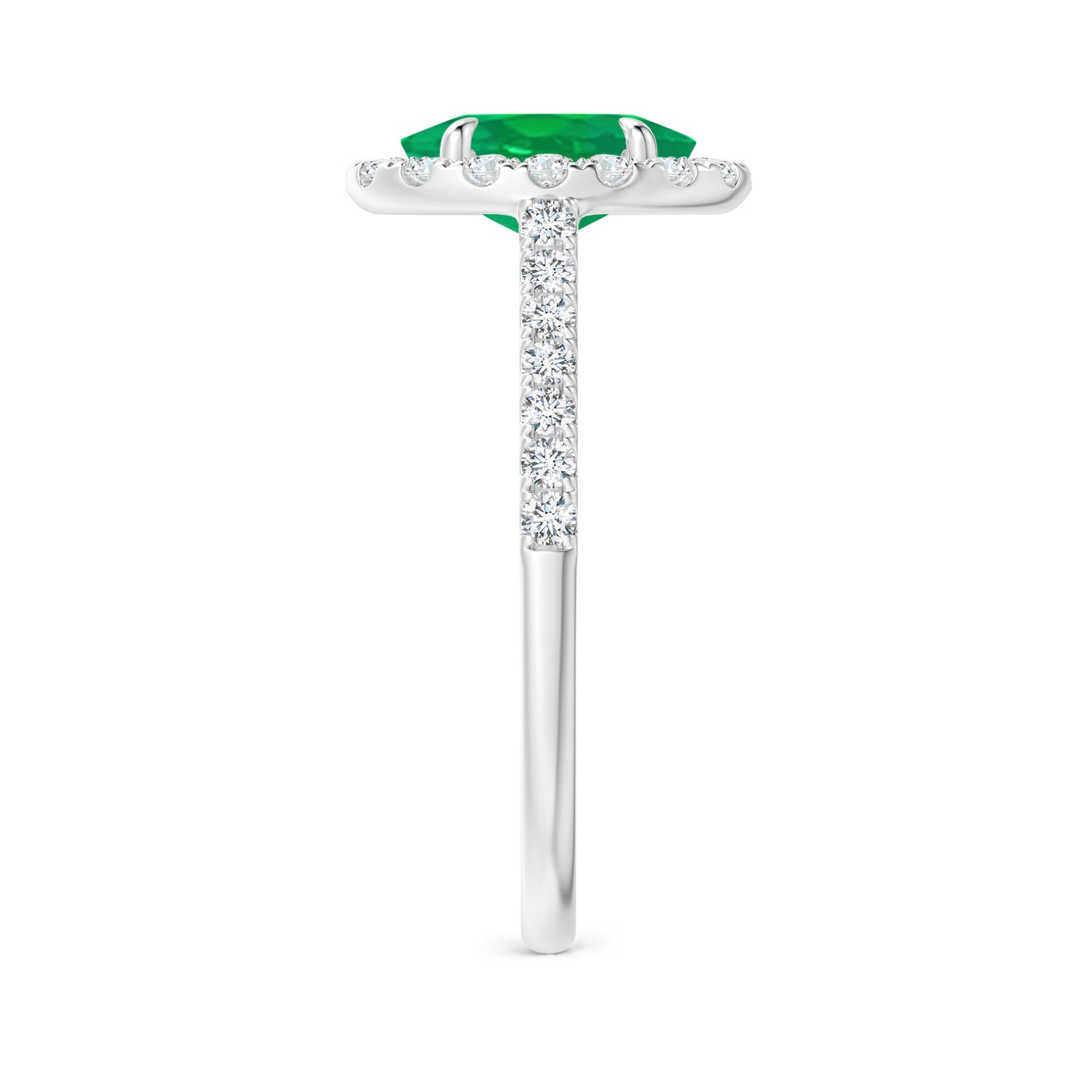 AA - Emerald / 1.55 CT / 14 KT White Gold