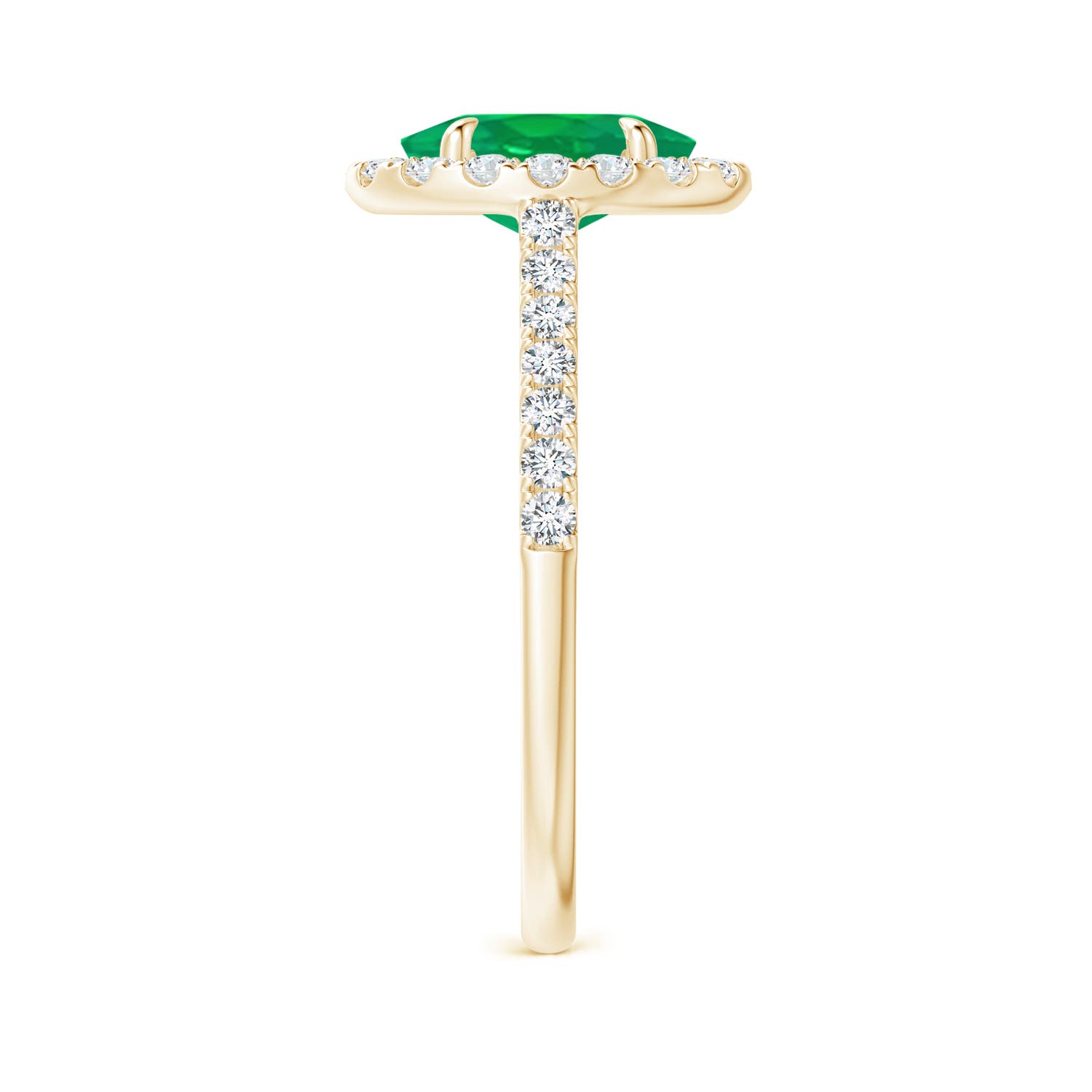 AA - Emerald / 1.55 CT / 14 KT Yellow Gold