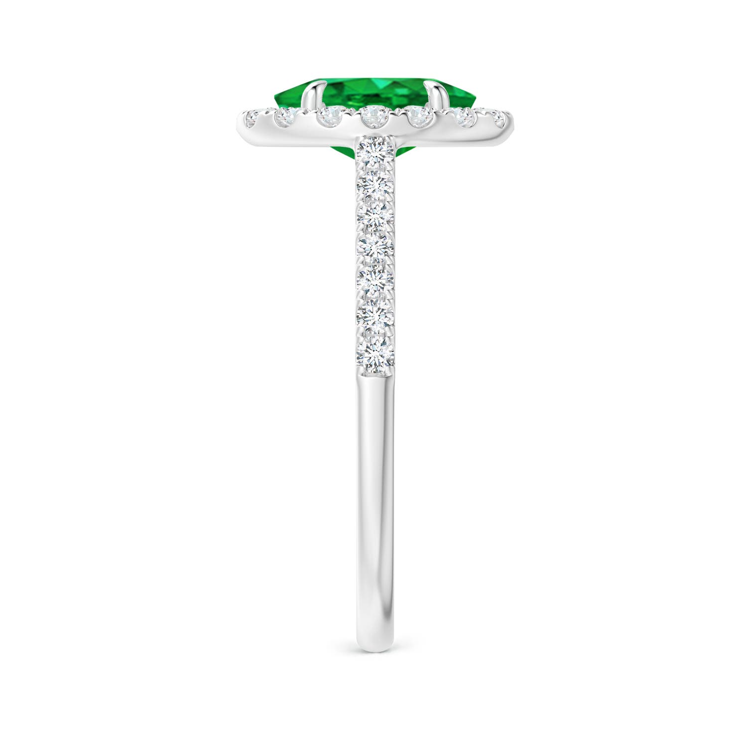 AAA - Emerald / 1.55 CT / 14 KT White Gold