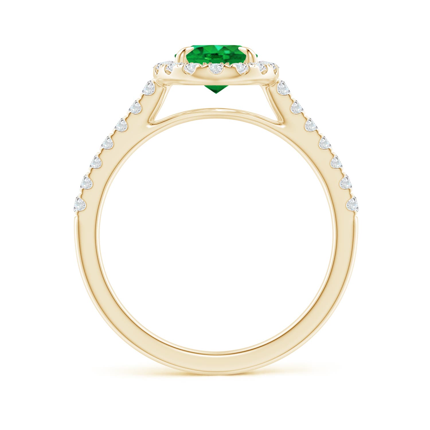 AAA - Emerald / 1.55 CT / 14 KT Yellow Gold