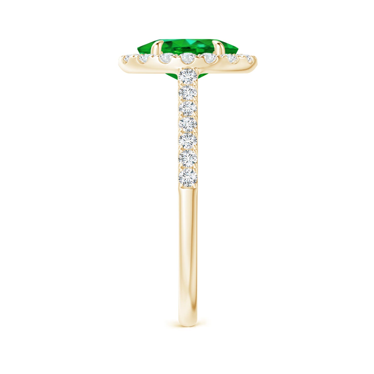 AAAA - Emerald / 1.55 CT / 14 KT Yellow Gold