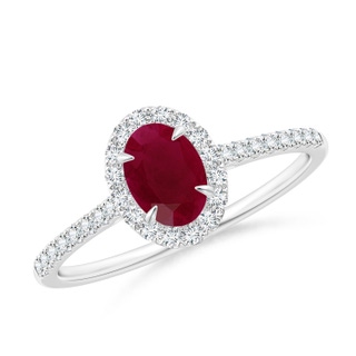 Oval A Ruby