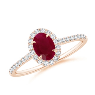Oval A Ruby