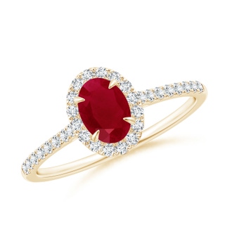 Oval AA Ruby
