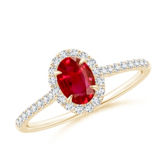 Oval AAA Ruby