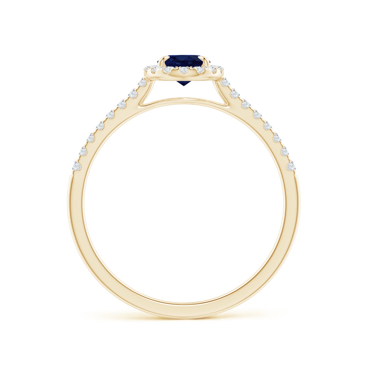 A - Blue Sapphire / 0.84 CT / 14 KT Yellow Gold