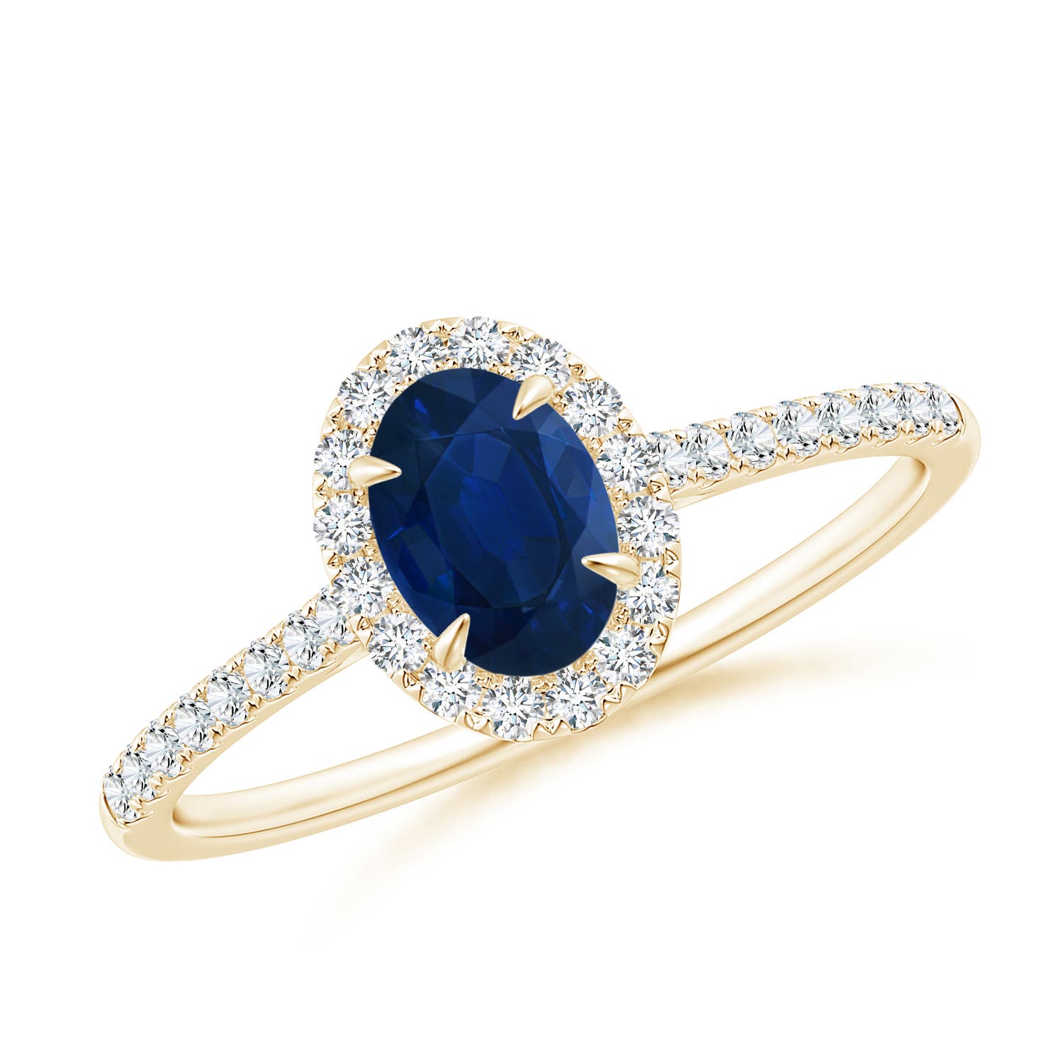 AA - Blue Sapphire / 0.84 CT / 14 KT Yellow Gold