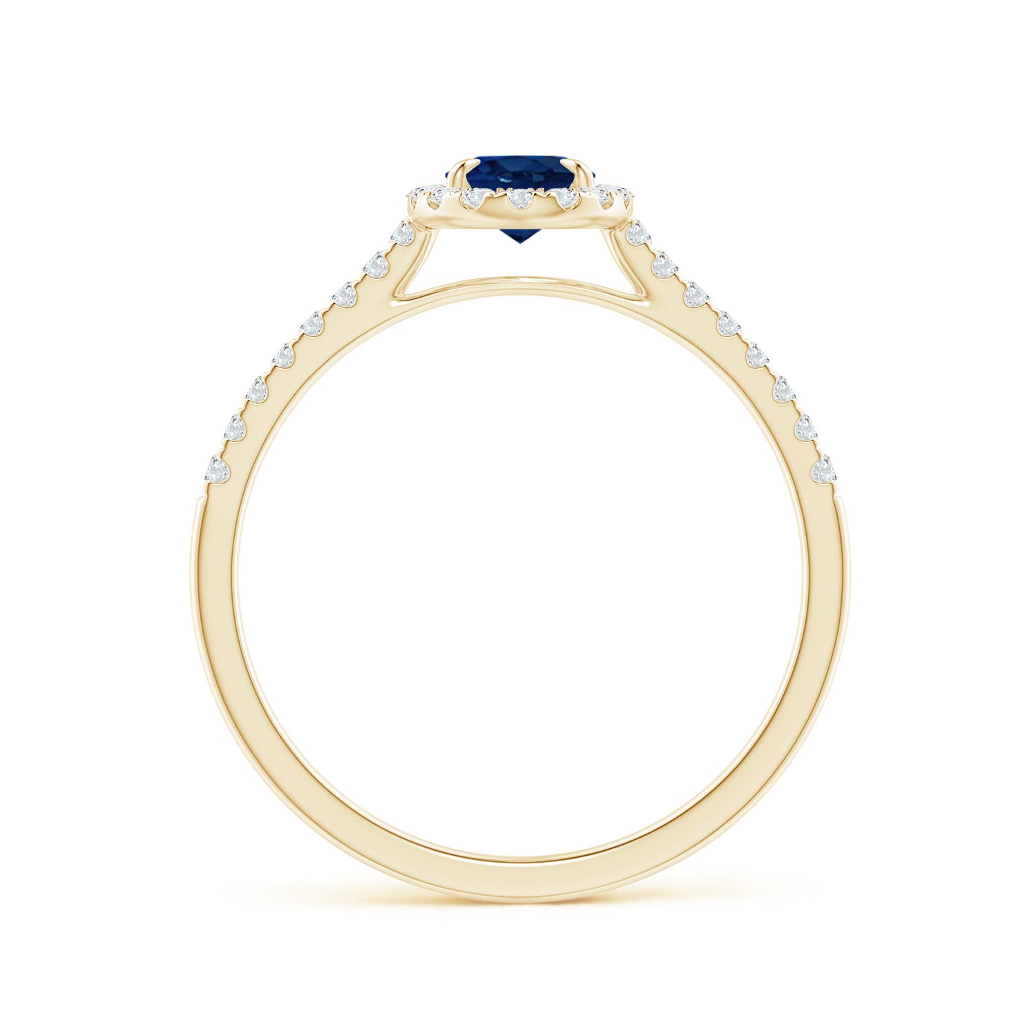 AA - Blue Sapphire / 0.84 CT / 14 KT Yellow Gold