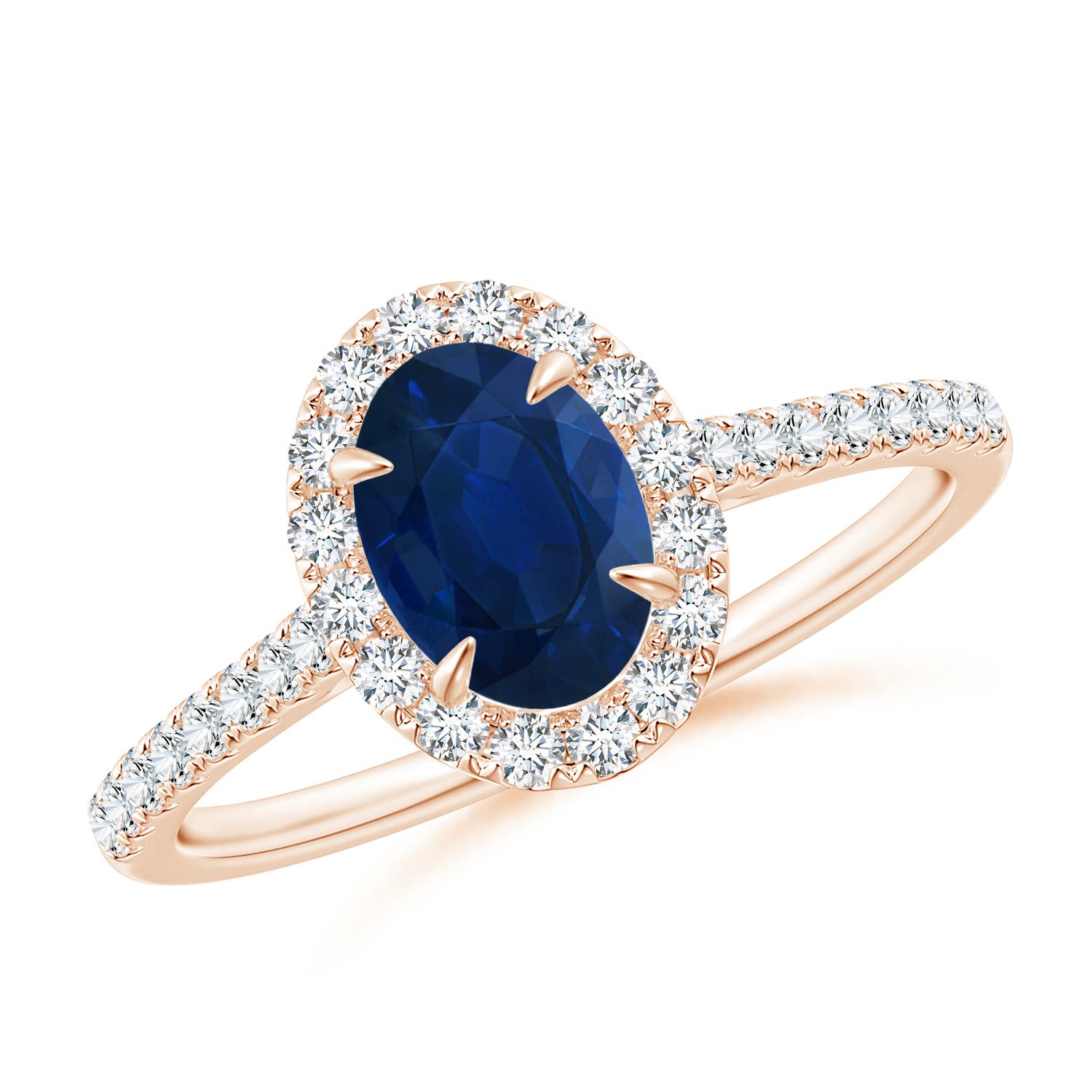 AA - Blue Sapphire / 1.17 CT / 14 KT Rose Gold