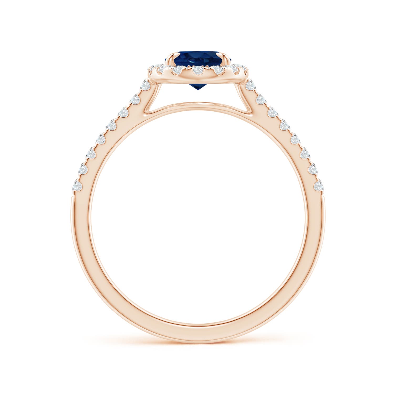 AA - Blue Sapphire / 1.17 CT / 14 KT Rose Gold