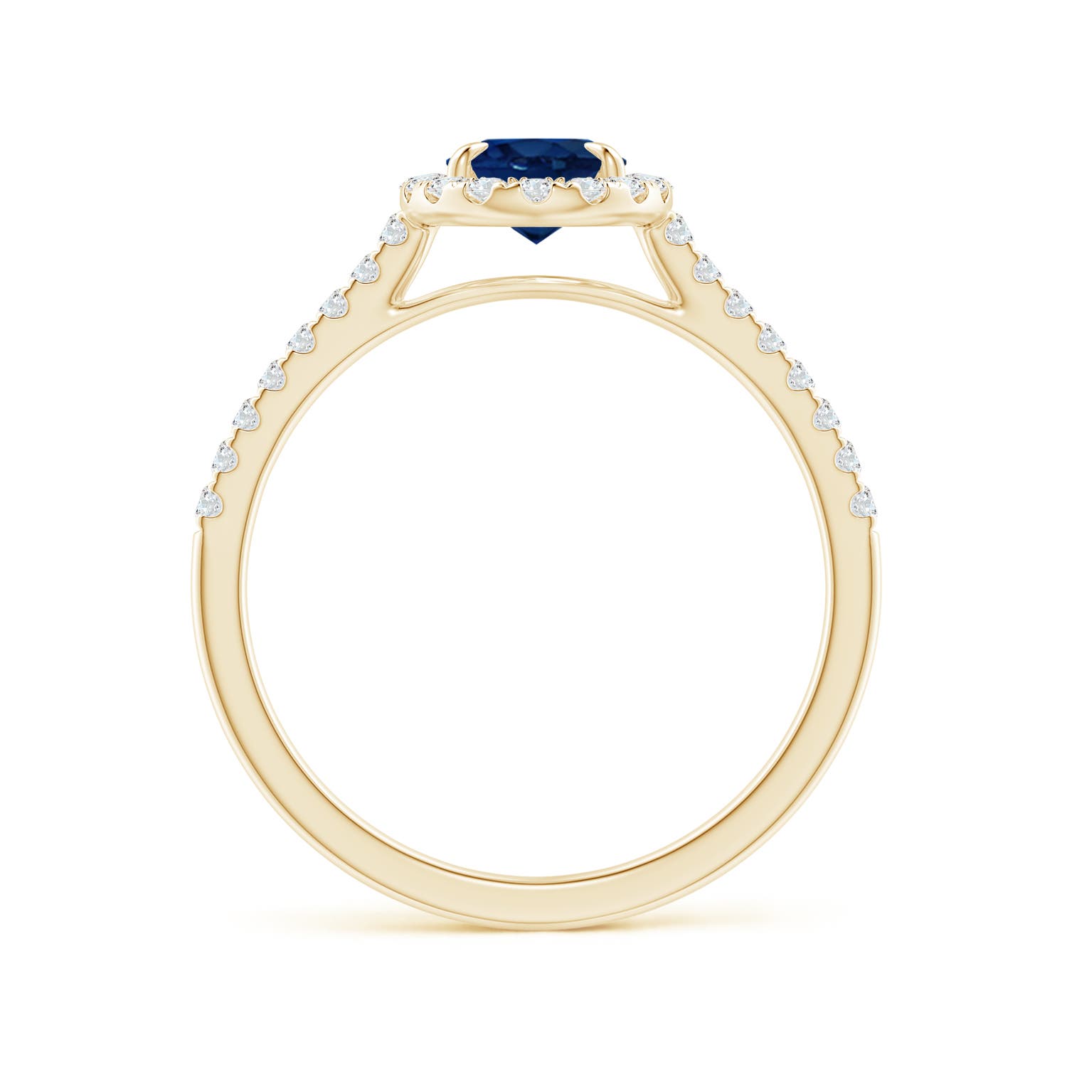 AA - Blue Sapphire / 1.17 CT / 14 KT Yellow Gold