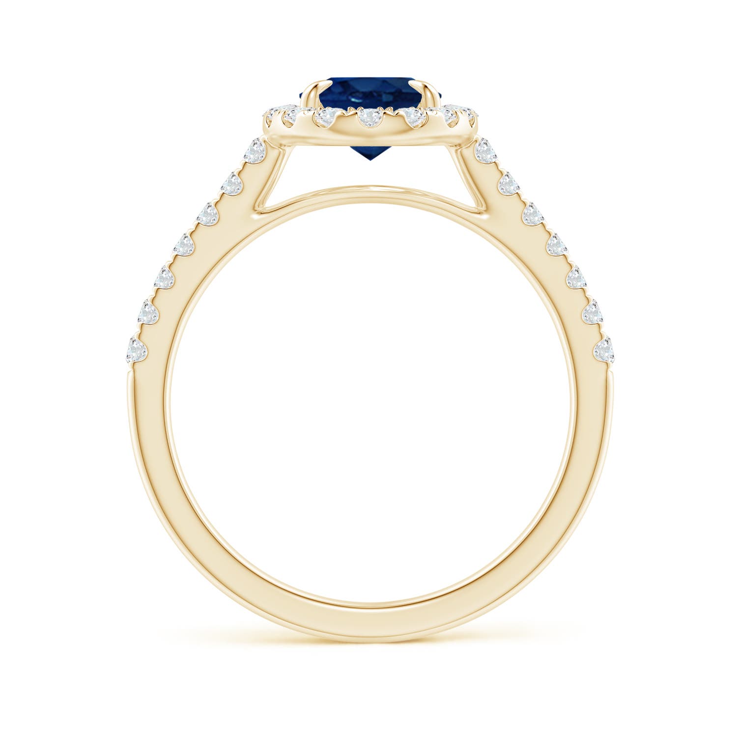 AA - Blue Sapphire / 2 CT / 14 KT Yellow Gold