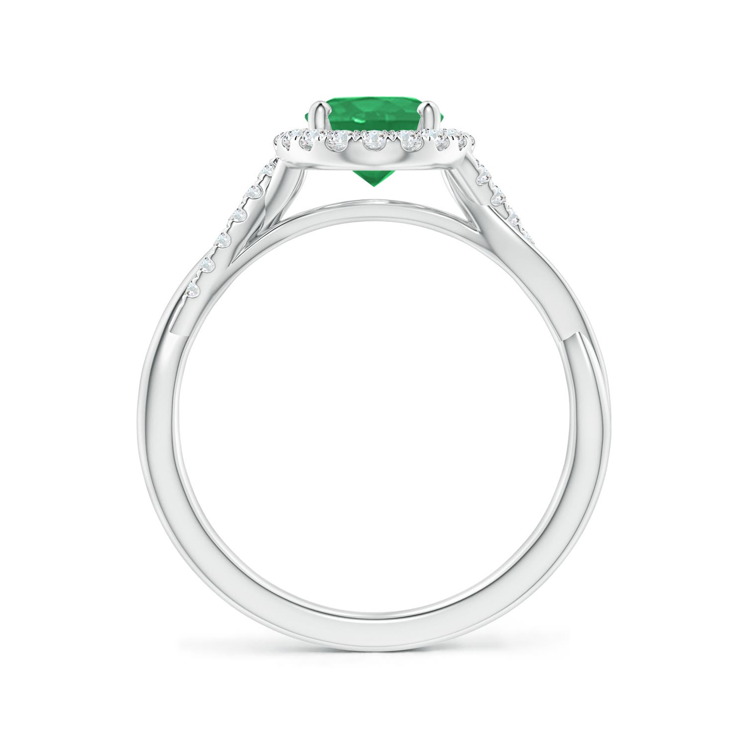 A - Emerald / 1.37 CT / 14 KT White Gold