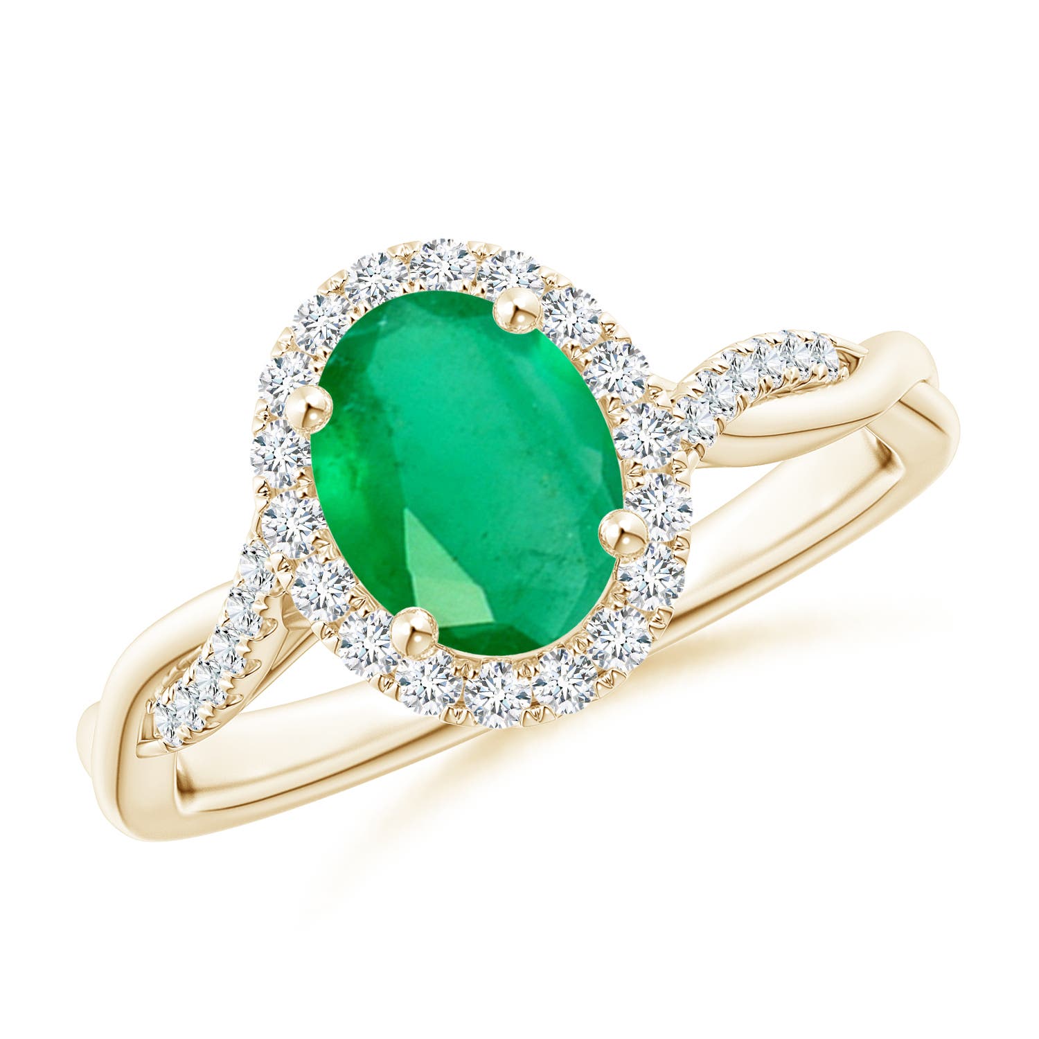 A - Emerald / 1.37 CT / 14 KT Yellow Gold