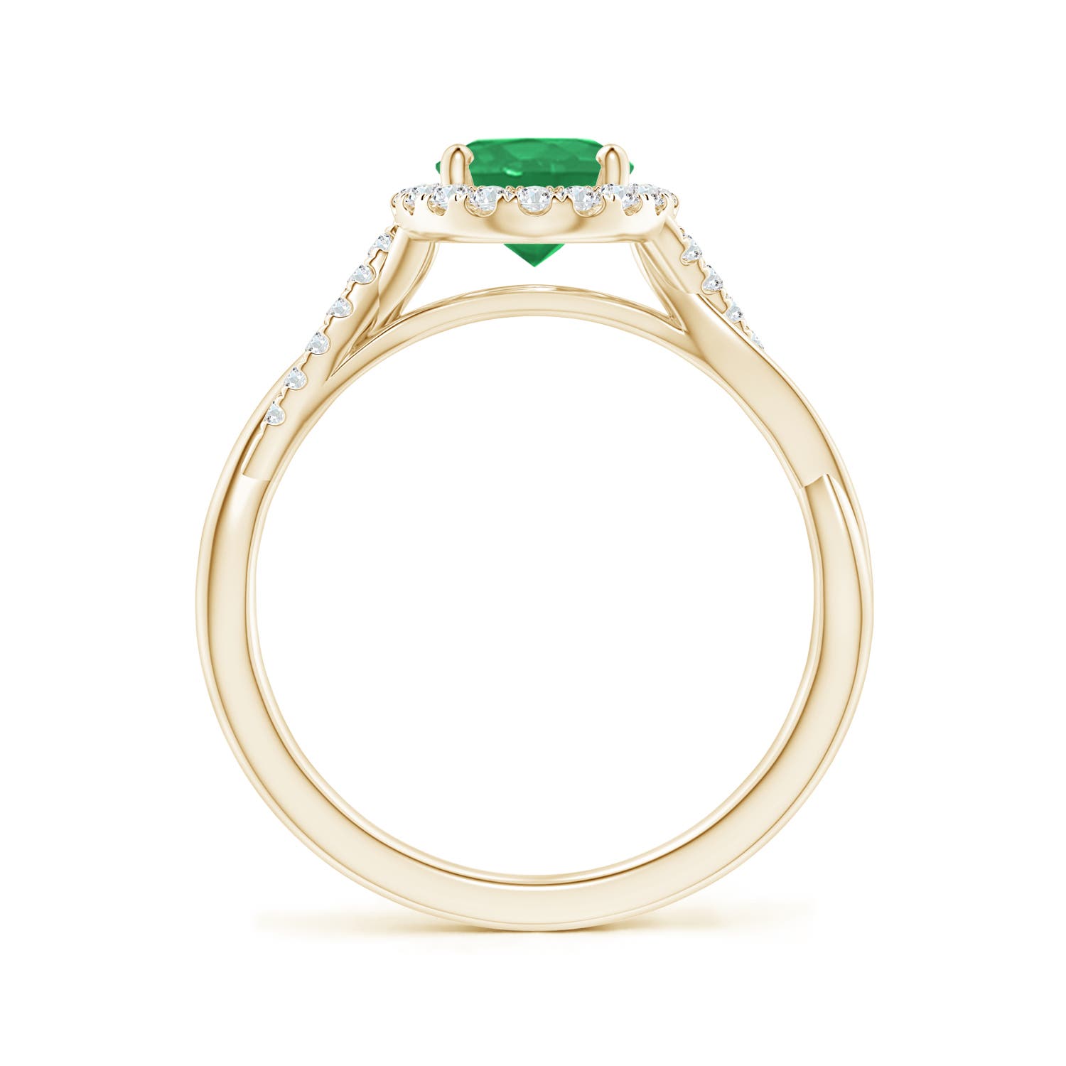 A - Emerald / 1.37 CT / 14 KT Yellow Gold