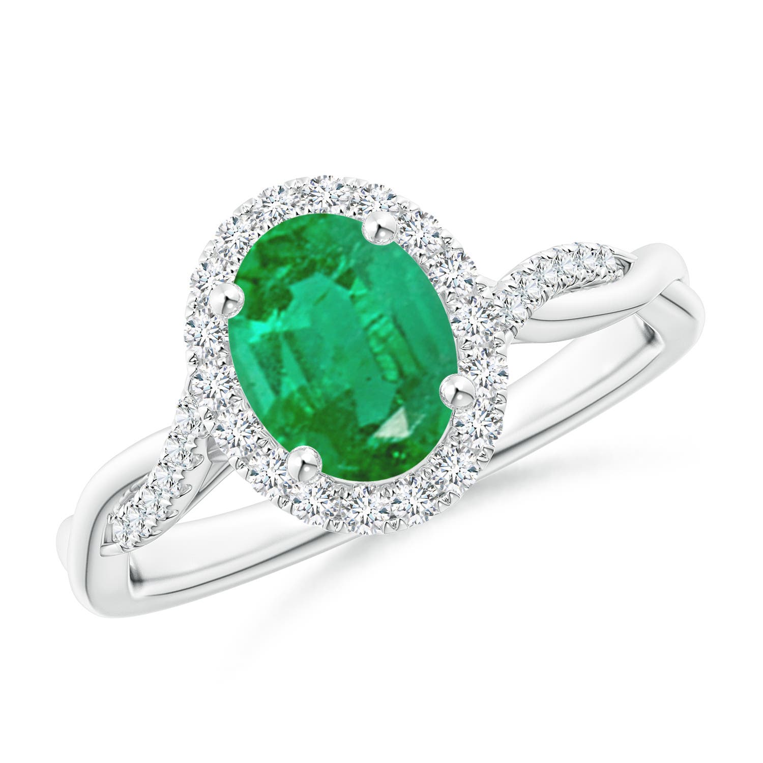 AA - Emerald / 1.37 CT / 14 KT White Gold