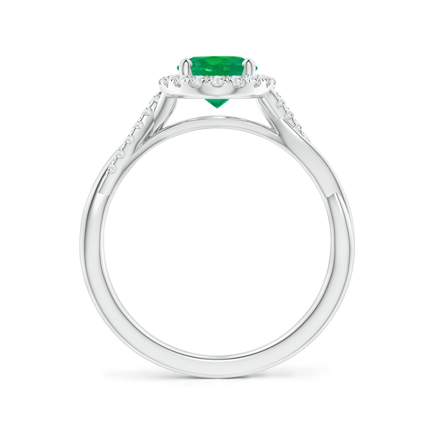 AA - Emerald / 1.37 CT / 14 KT White Gold