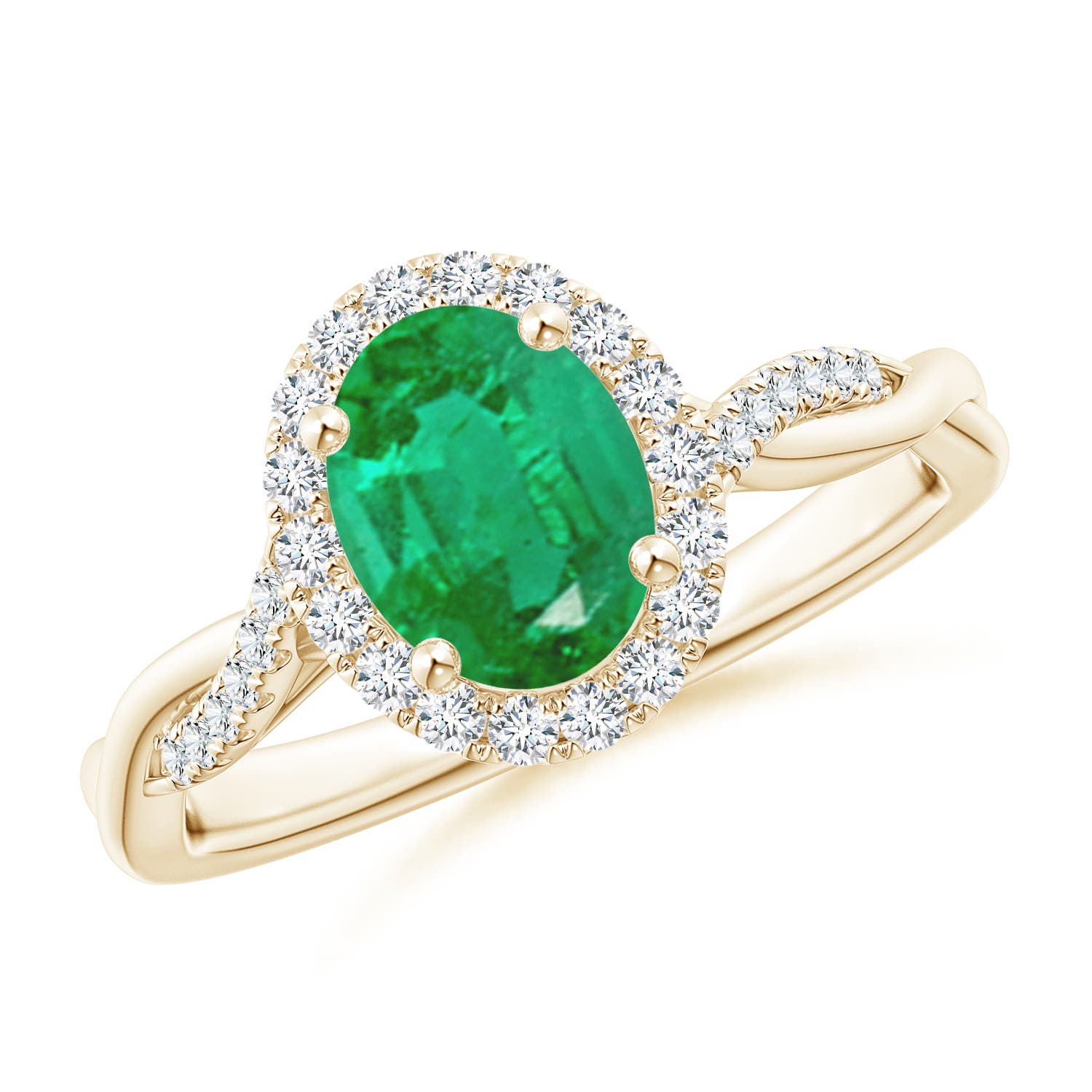 AA - Emerald / 1.37 CT / 14 KT Yellow Gold