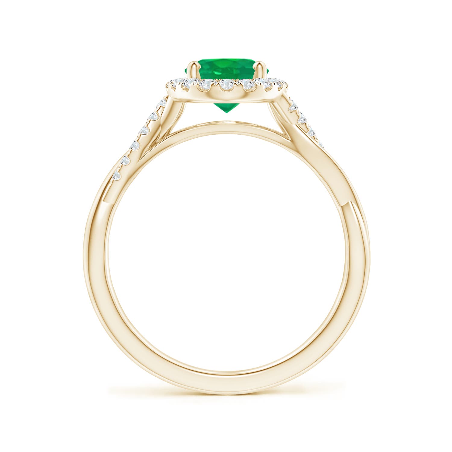 AA - Emerald / 1.37 CT / 14 KT Yellow Gold