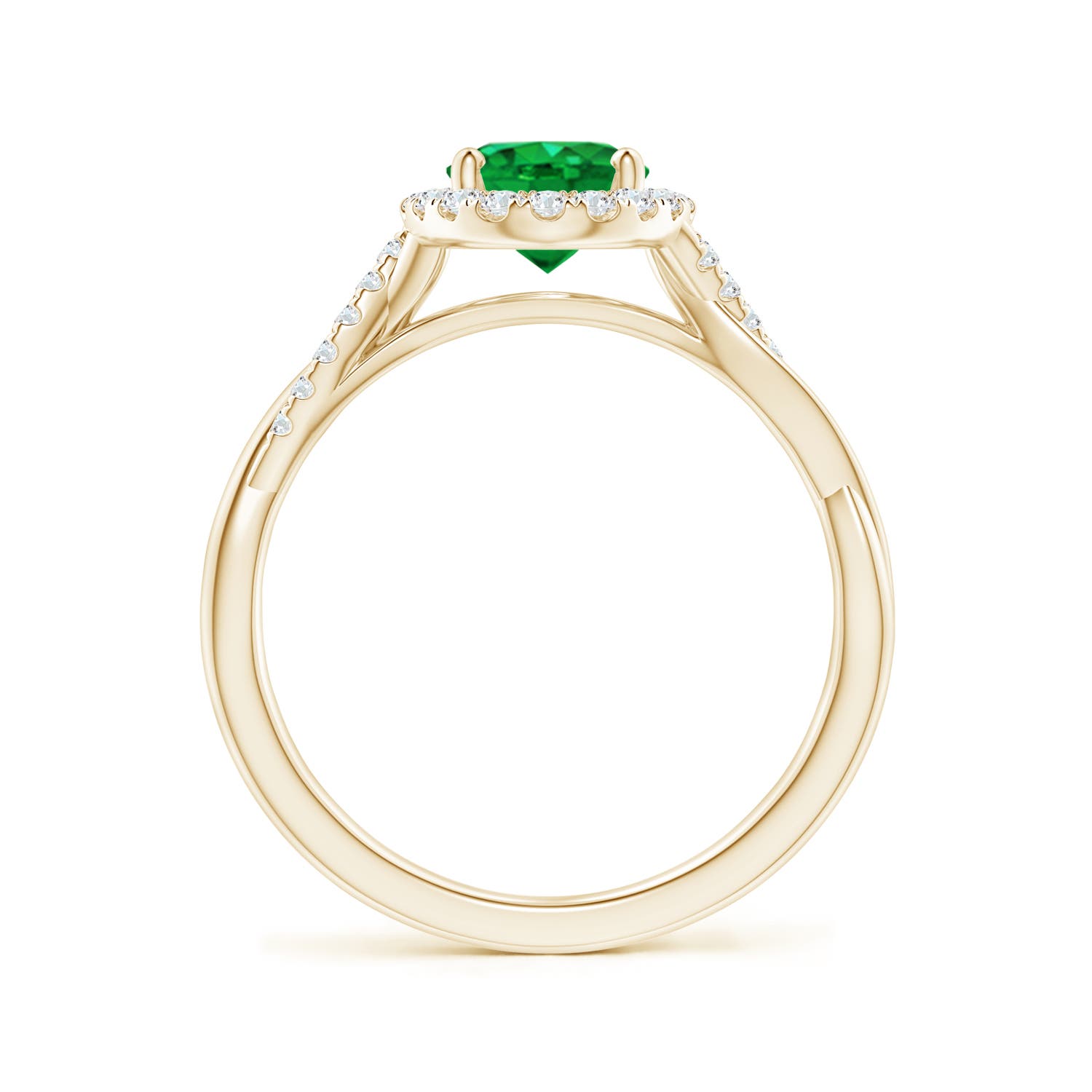 AAA - Emerald / 1.37 CT / 14 KT Yellow Gold