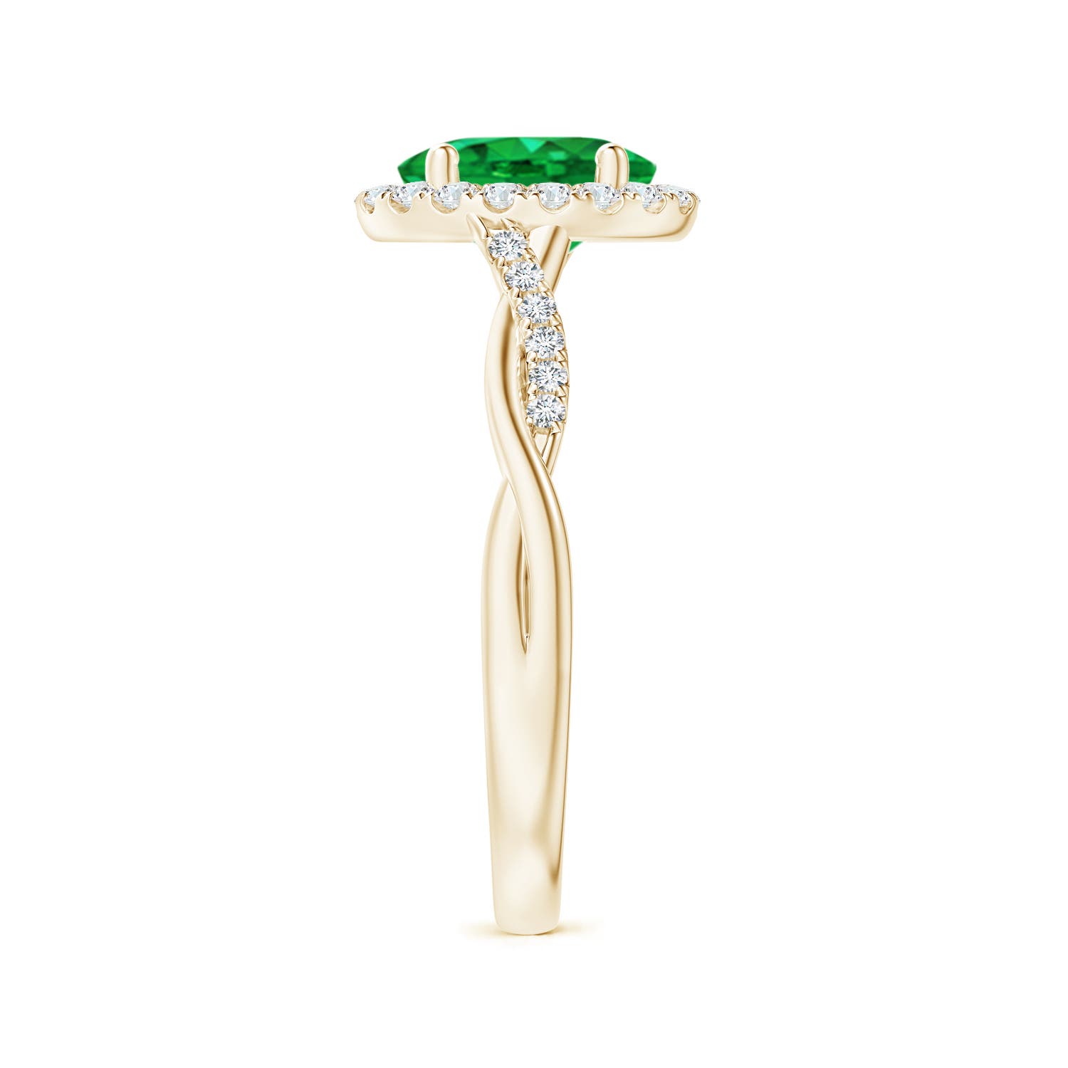 AAA - Emerald / 1.37 CT / 14 KT Yellow Gold