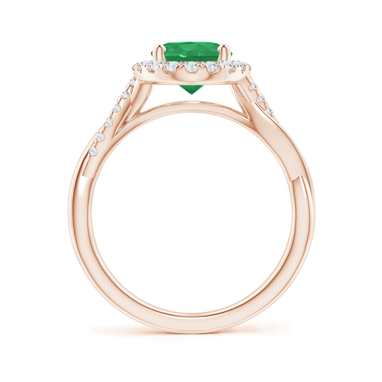 A - Emerald / 1.85 CT / 14 KT Rose Gold