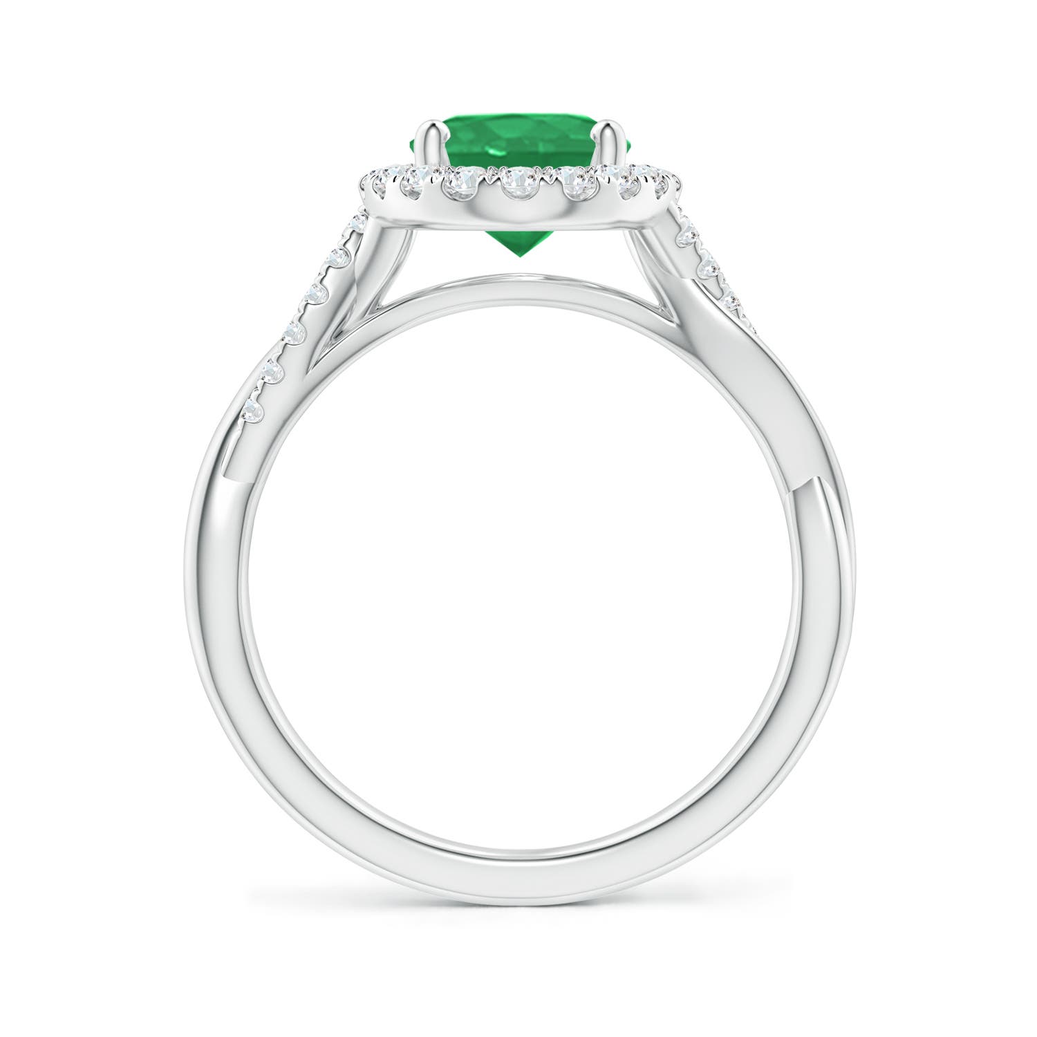 A - Emerald / 1.85 CT / 14 KT White Gold