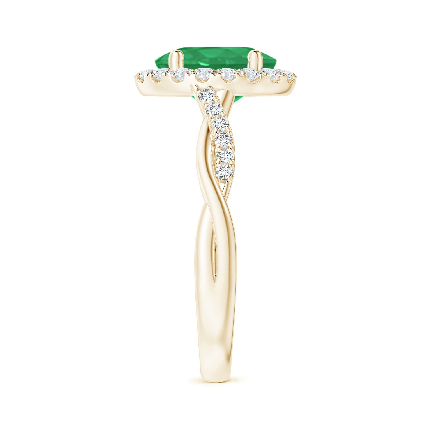 A - Emerald / 1.85 CT / 14 KT Yellow Gold