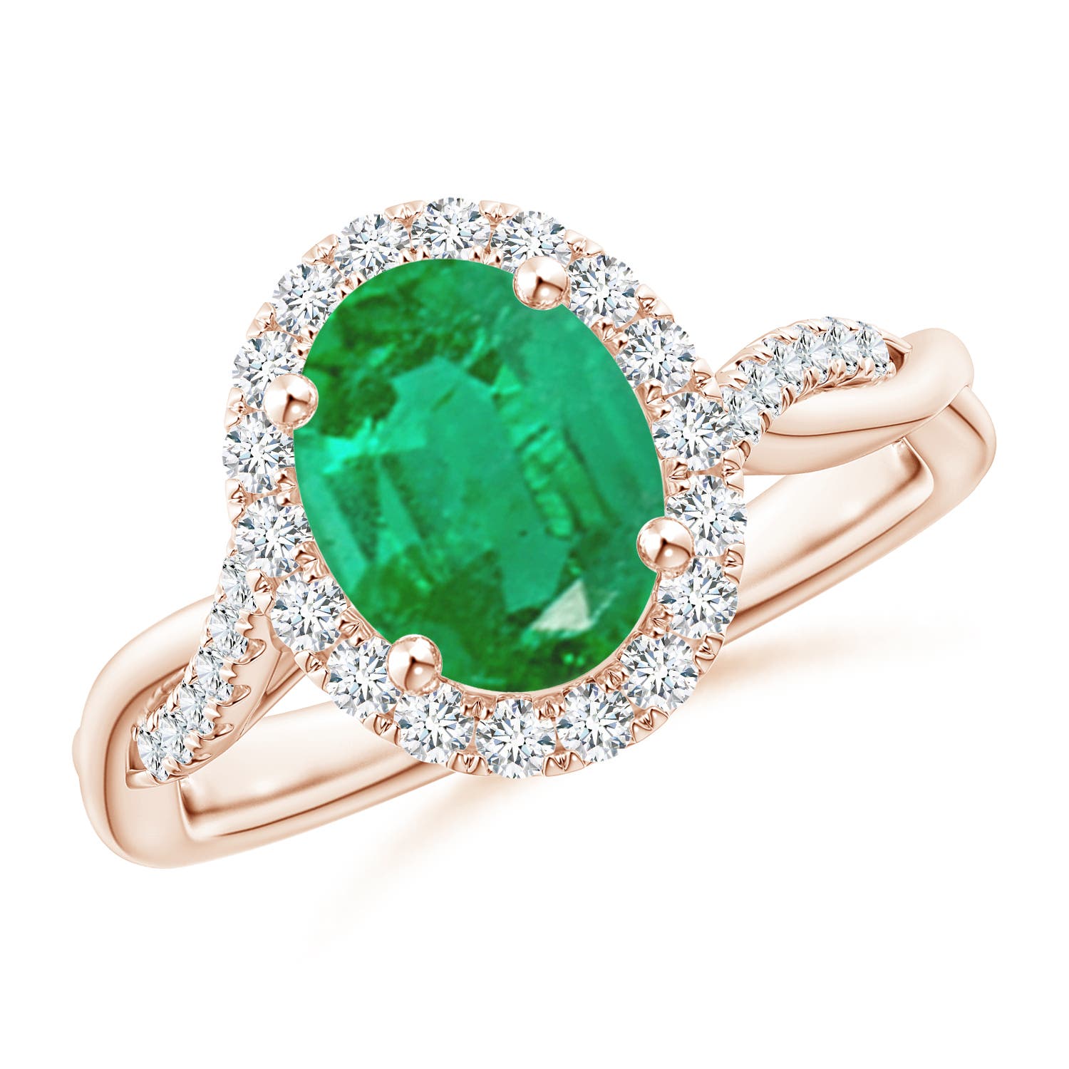 AA - Emerald / 1.85 CT / 14 KT Rose Gold