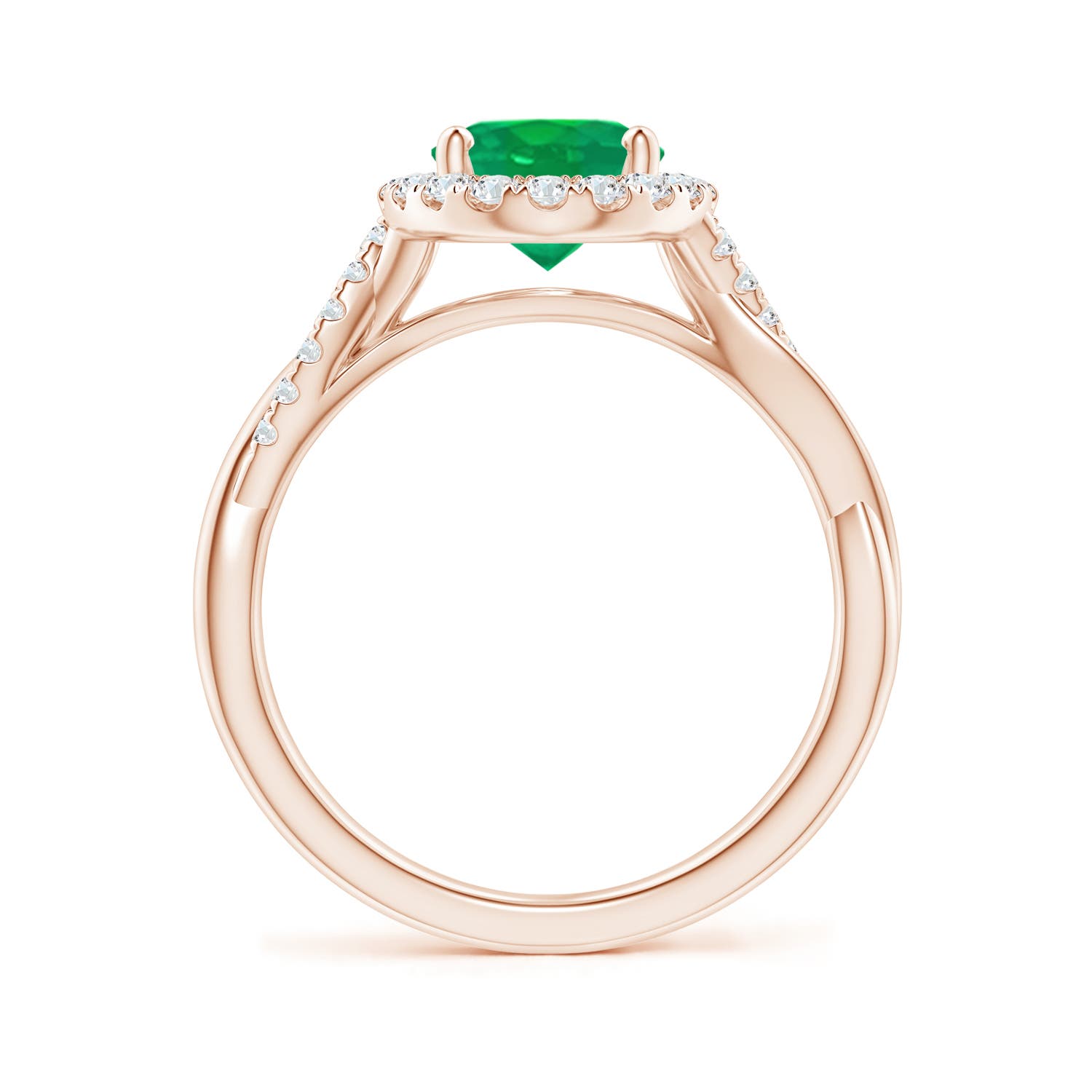 AA - Emerald / 1.85 CT / 14 KT Rose Gold