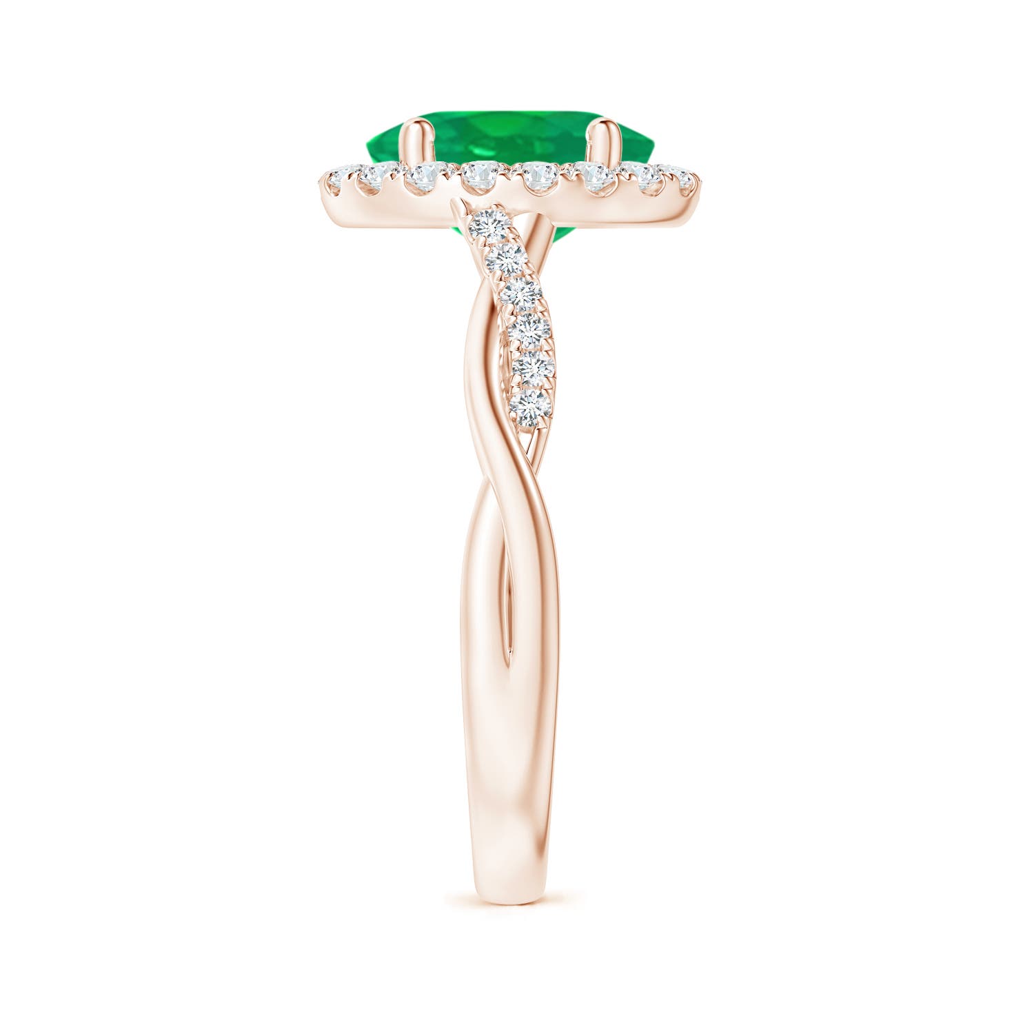 AA - Emerald / 1.85 CT / 14 KT Rose Gold