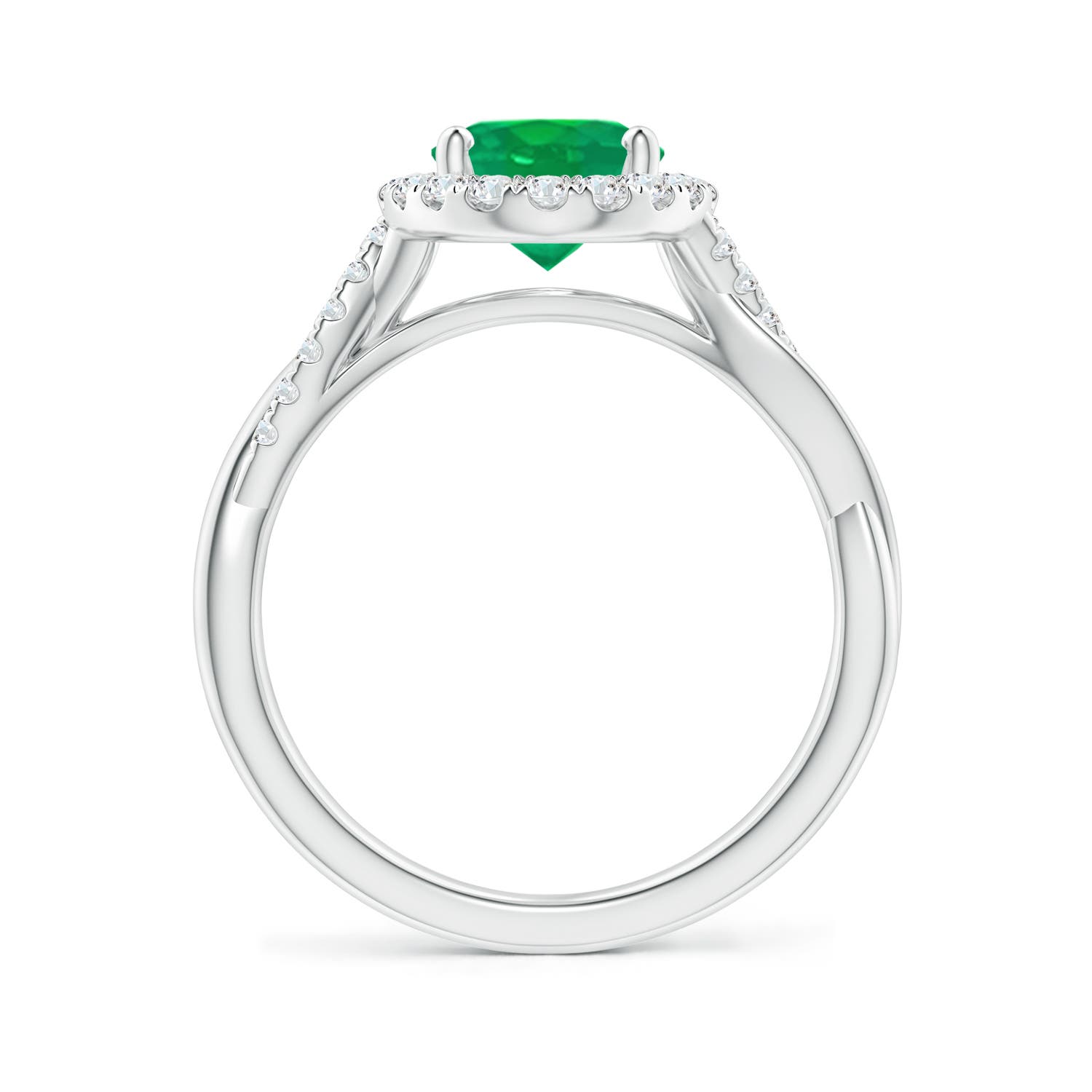 AA - Emerald / 1.85 CT / 14 KT White Gold