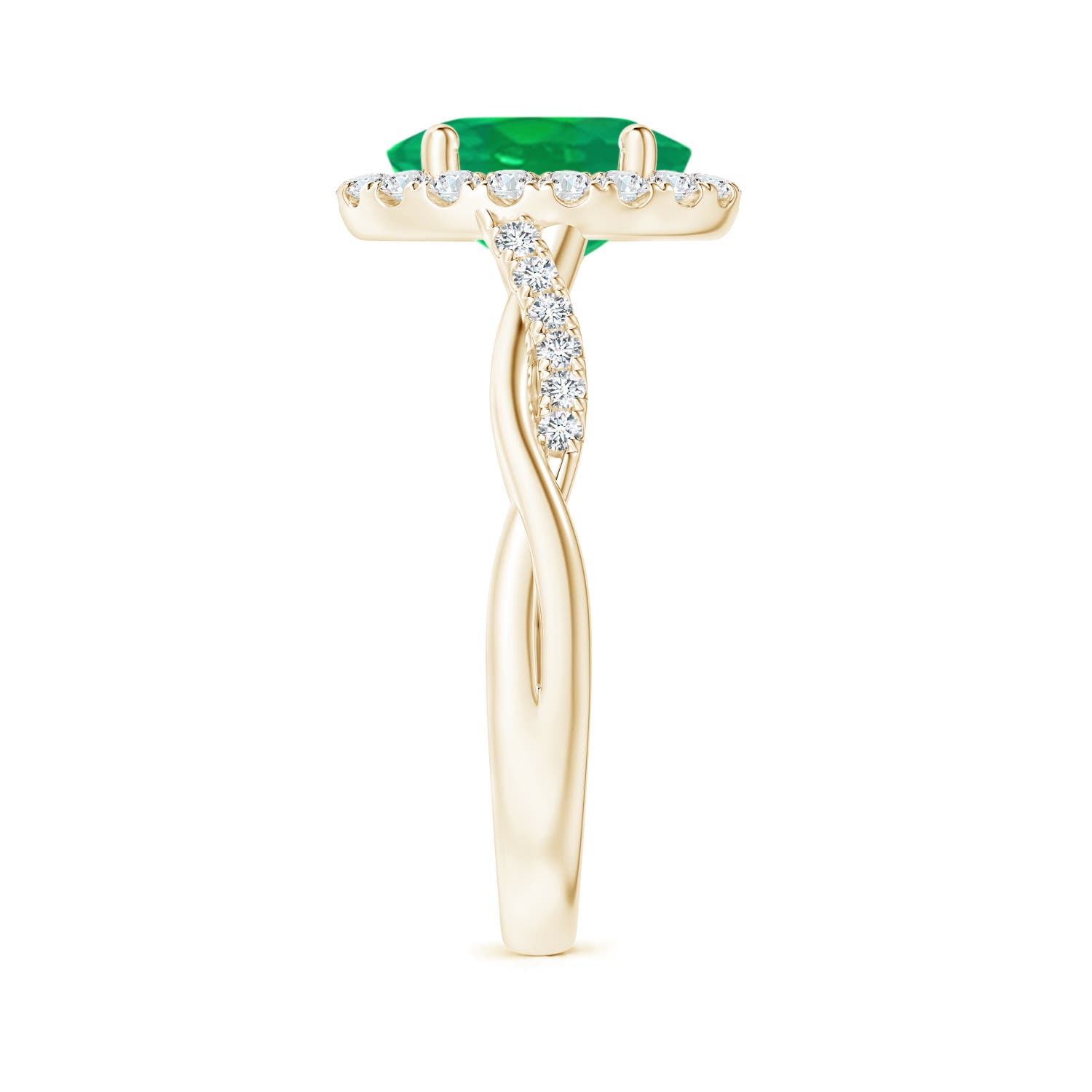 AA - Emerald / 1.85 CT / 14 KT Yellow Gold