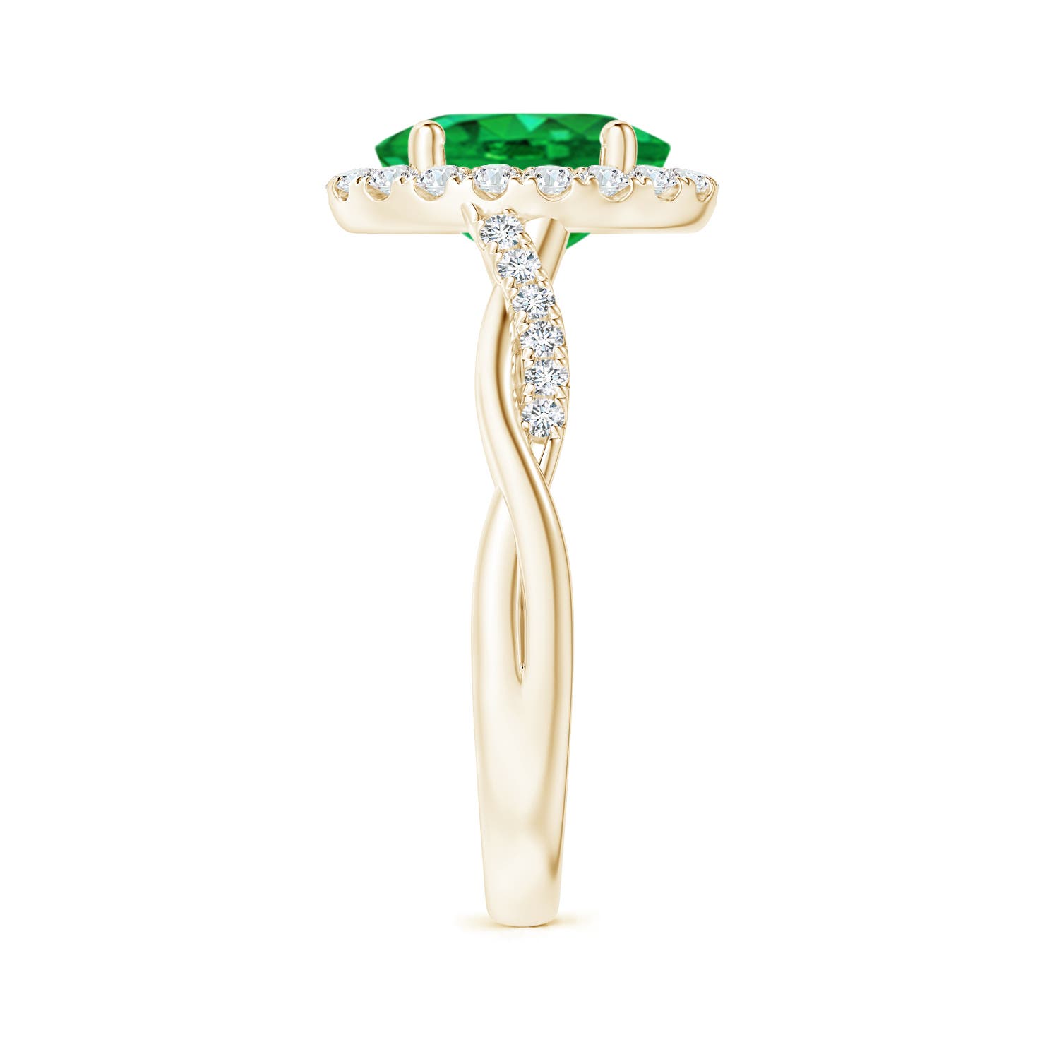 AAA - Emerald / 1.85 CT / 14 KT Yellow Gold