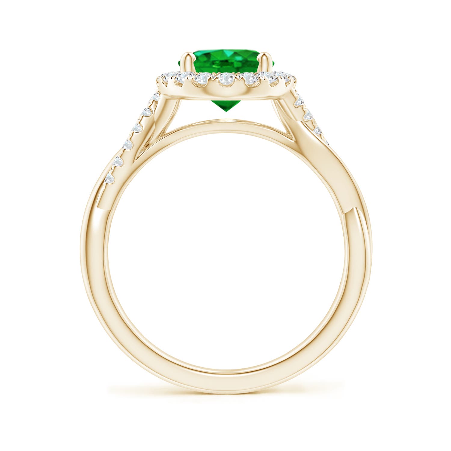 AAAA - Emerald / 1.85 CT / 14 KT Yellow Gold