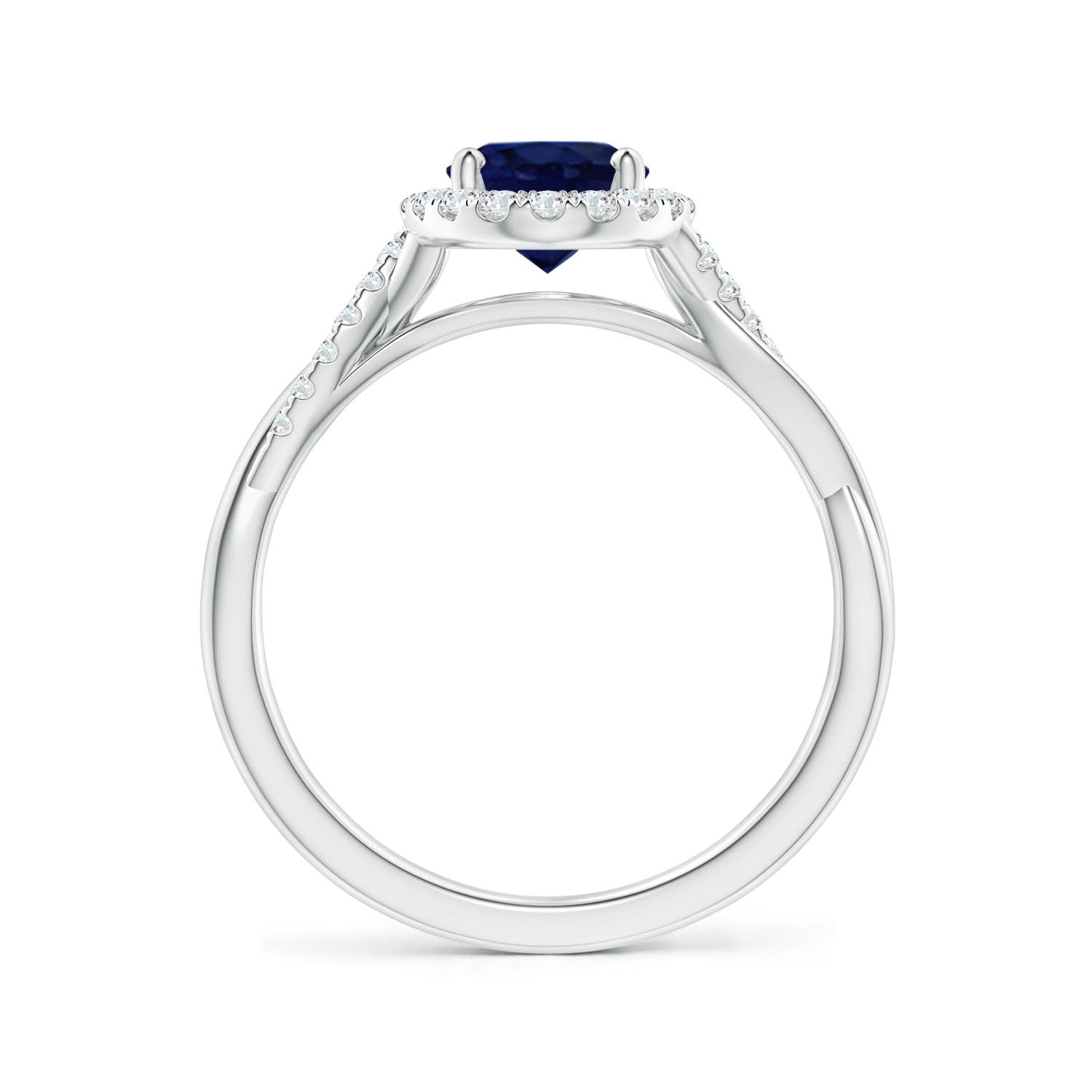 A - Blue Sapphire / 1.82 CT / 14 KT White Gold