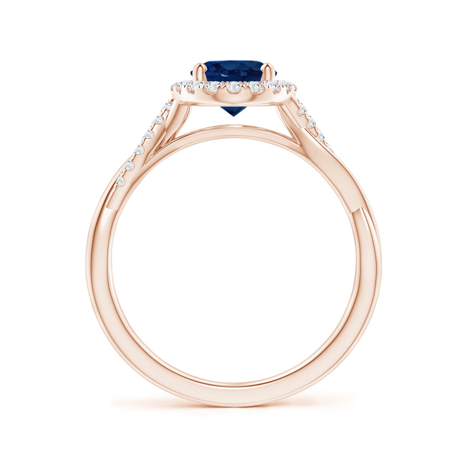 AA - Blue Sapphire / 1.82 CT / 14 KT Rose Gold