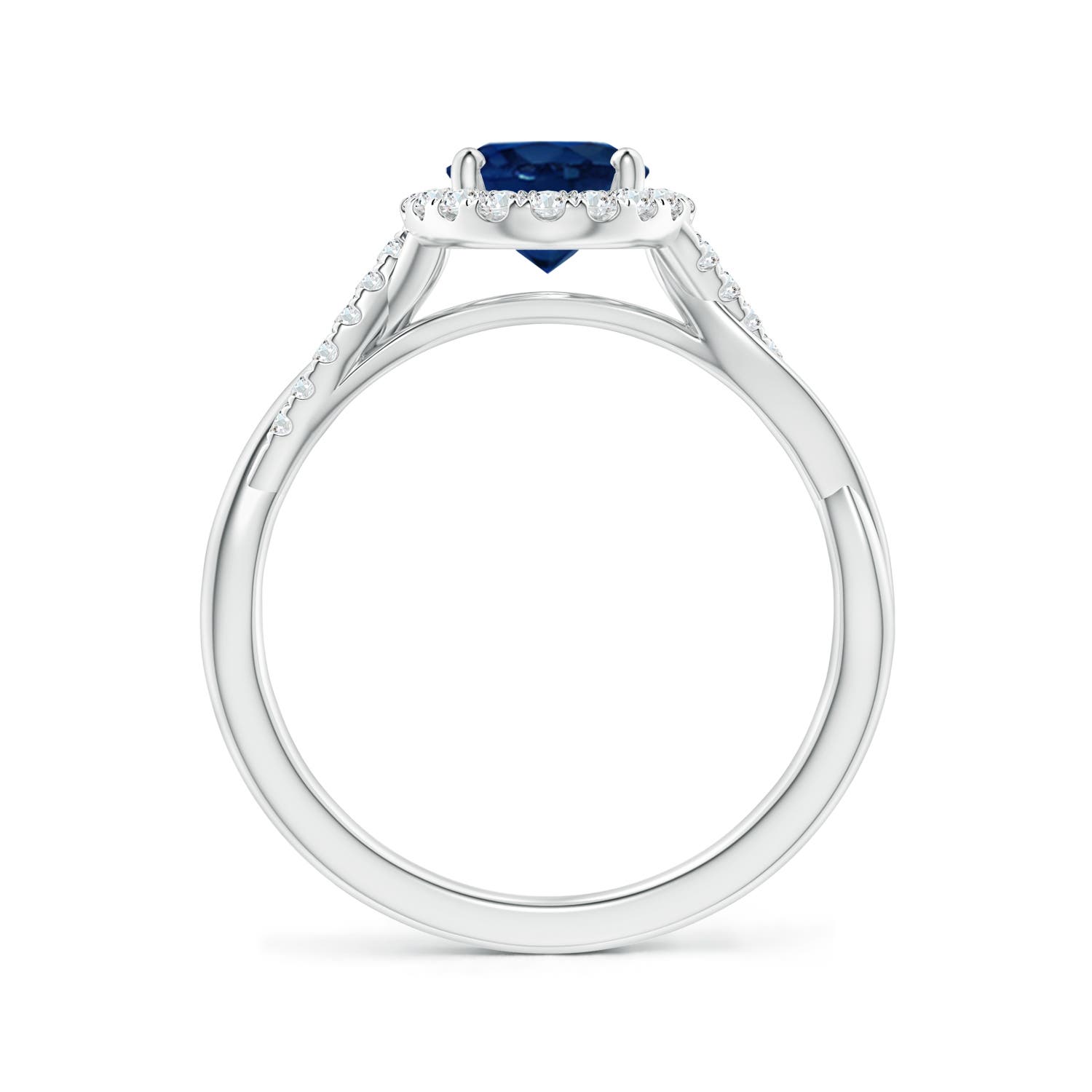 AA - Blue Sapphire / 1.82 CT / 14 KT White Gold