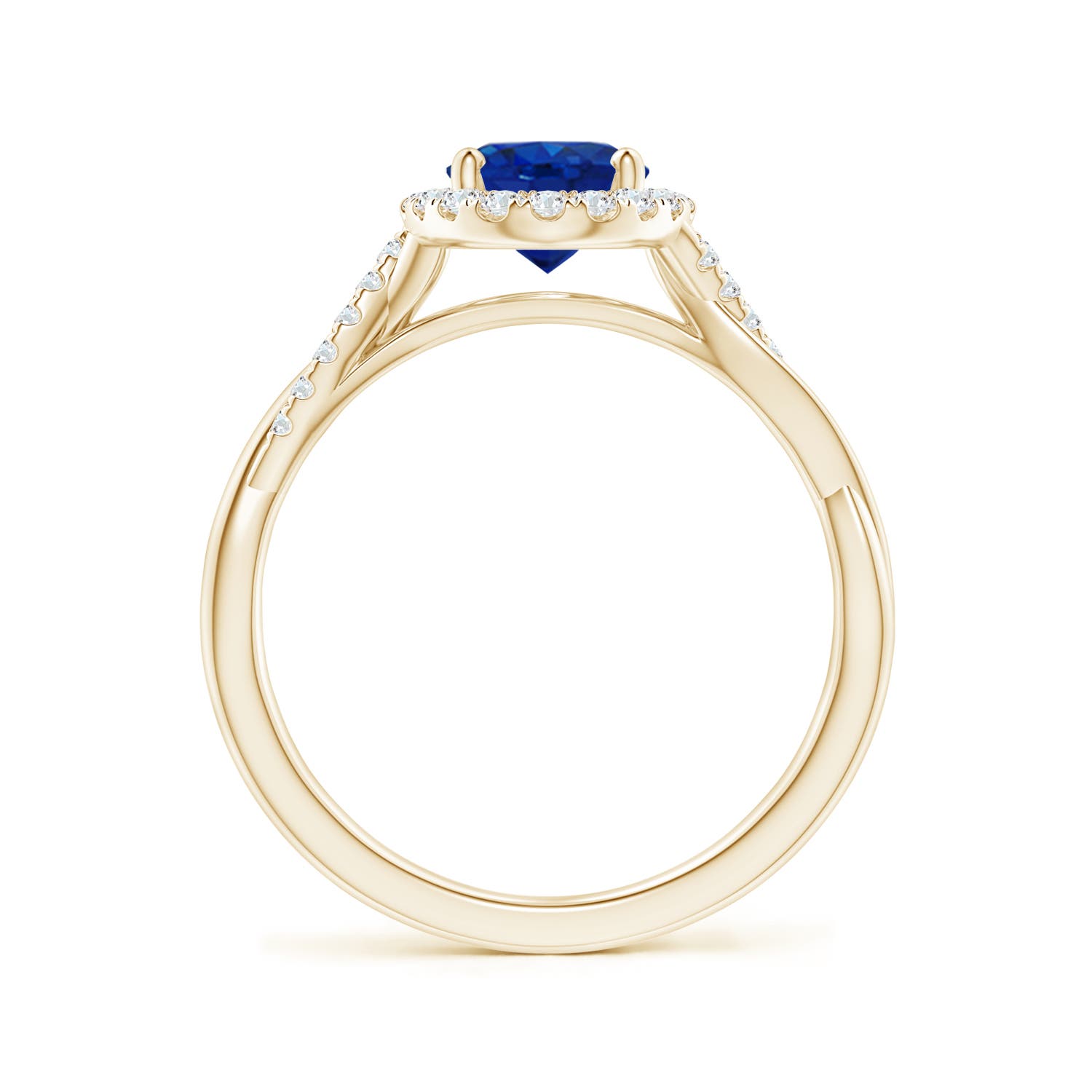 AAA - Blue Sapphire / 1.82 CT / 14 KT Yellow Gold